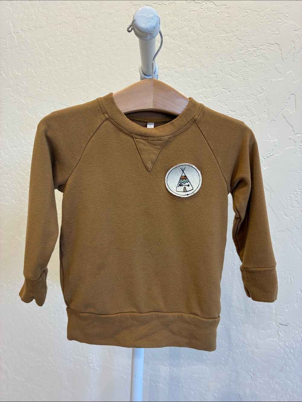 Baby sprouts Kids Brown Teepee Patch Sweatshirt - Unbranded